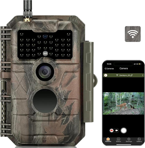 GardePro E6 Trail Camera WiFi 48MP 1296P